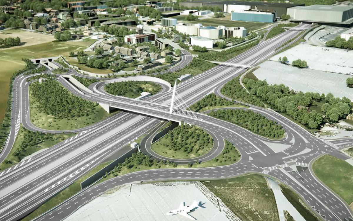 Citec Chantiers routiers Réaménagement de la jonction autoroutière du Grand-Saconnex, Genève