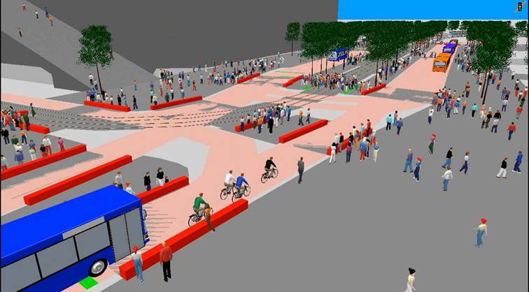 Simulation pietonne - Citec - Lyon Part Dieu Simulation pietonne - Lyon Part Dieu