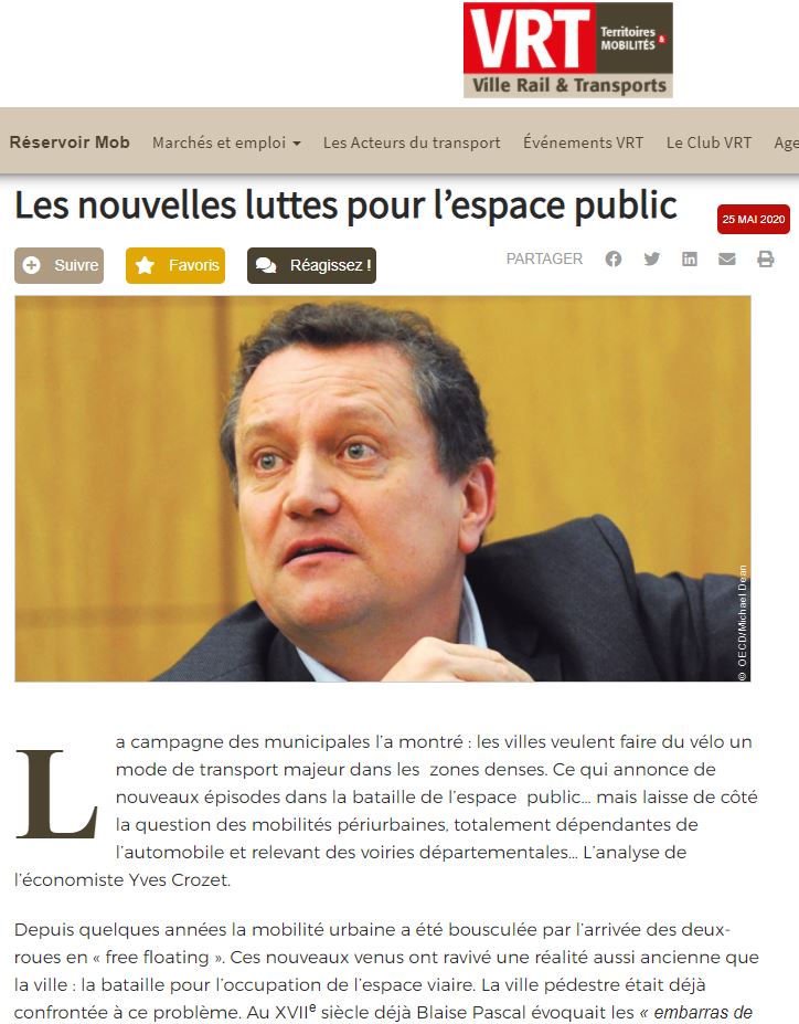 80 VRT Crozet Les nouvelles luttes pour l'espace public