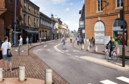 Le futur visage de la Rue Pont Saint-Pierre (crédits : Mairie de Toulouse)