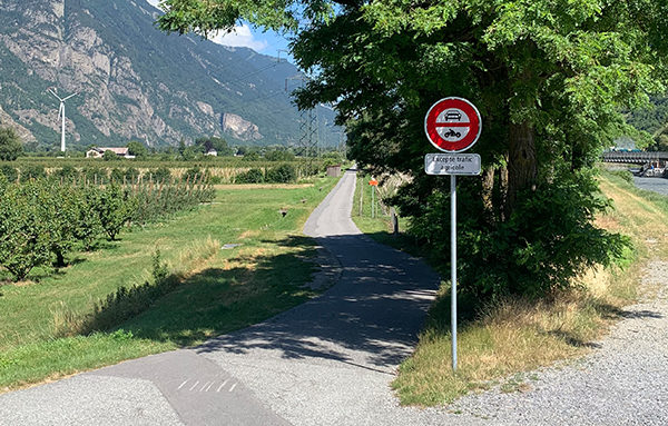 Citec_Mobilité douce -Martigny teste deux routes fermées au trafic motorisé Crédits : Citec