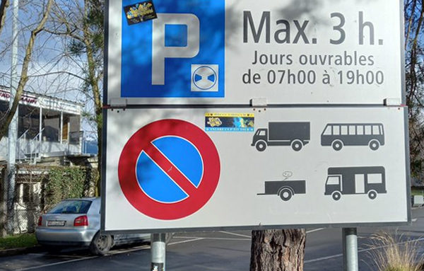 Citec-Stationnement-etudes-politque-gestion-revision-fonds-public-prive-mobilite-agglo-chablais-valais-vaud Monthey, parking du stade Philippe-Potter. Crédits : Citec