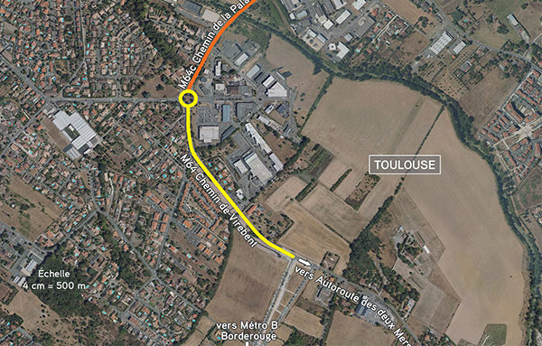 Citec--toulouse-metropole-chemin-virebent Vue du chemin de Virebent, Toulouse. Crédit : Toulouse Métropole
