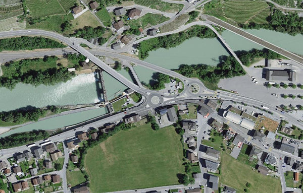 citec-chantiers-assainissement-signalisation-tunnel Vista aerea della strada cantonale T9. Crediti: Ortho TSCH