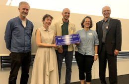 Remise du prix 2023 à la Ville d'Yverdon-les-Bains. Crédits : Rue de l'Avenir