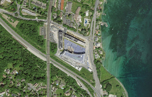 citec-projet-one-roof-bellevue Lotto Campo del Castello a Bellevue. Credito: map.geo.admin.ch