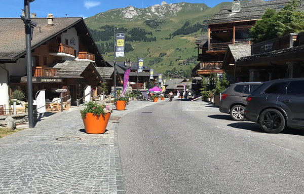 citec-piétonnisation-verbier Rue de Médran, Verbier. Crédit : Citec