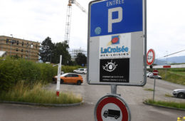 Parking La Croisée à Delémont. Crédit : ©BIST/Stéphane Gerber