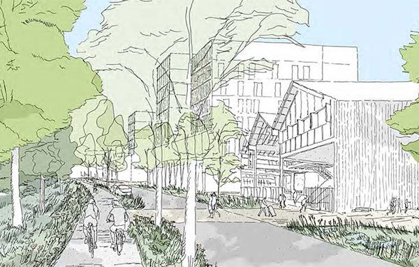Projection du quartier. Crédit MGAU