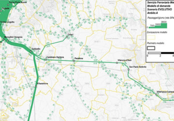 Modello Multimodale di Torino gara SFM, scenario evolutivo. Crediti: Citec