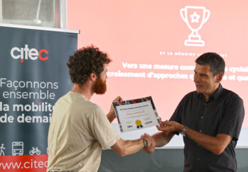 Le jury a décerné le prix Citec à Tristan Lemoalle, ingénieur diplômé de l’ENTPE. Crédit : ENTPE